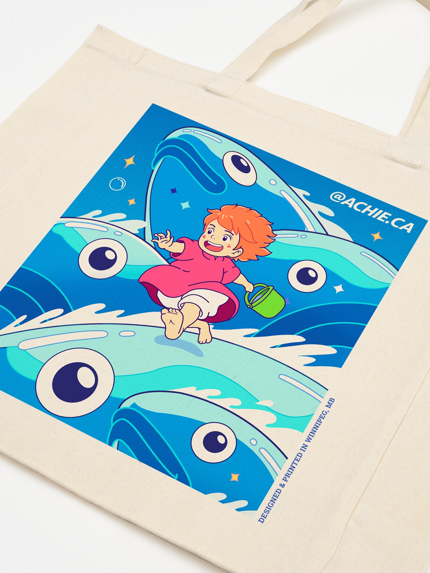 Little Girl Running (Tote Bag)