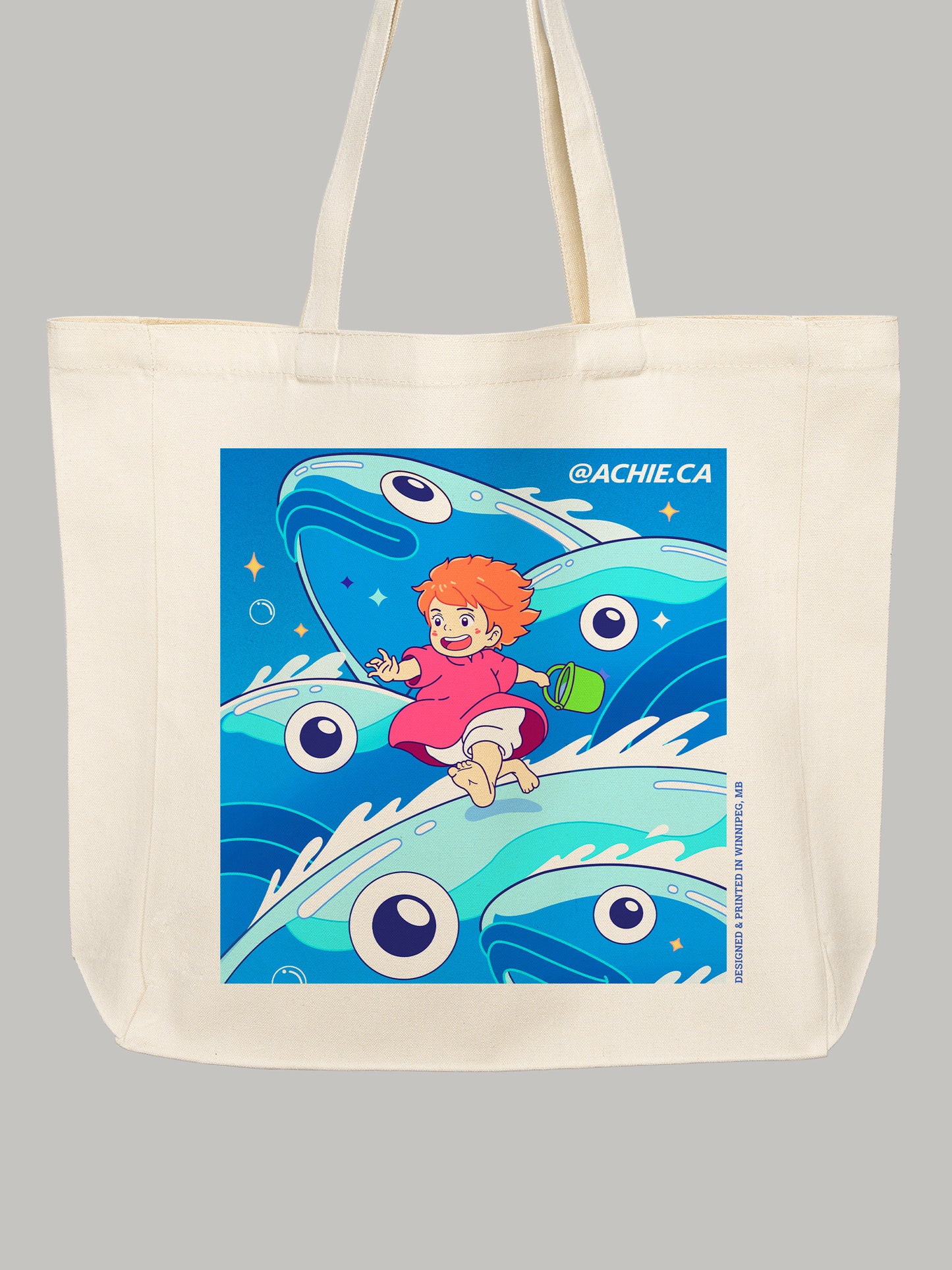 Little Girl Running (Tote Bag)