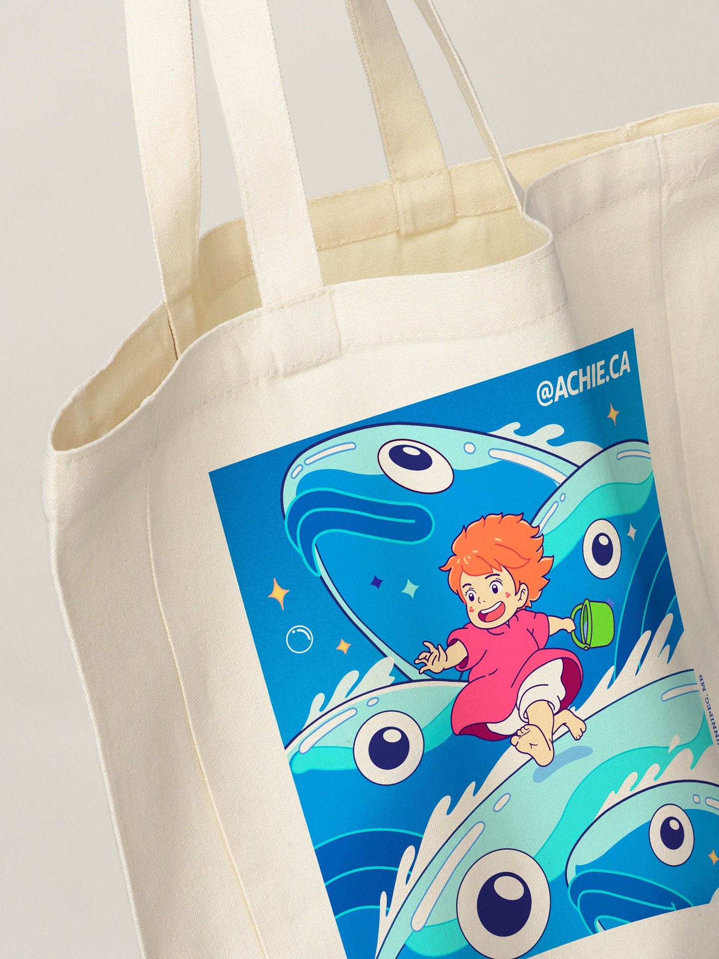 Little Girl Running (Tote Bag)