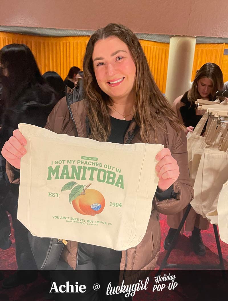 I Got My Peaches Out In Manitoba Tote Bag