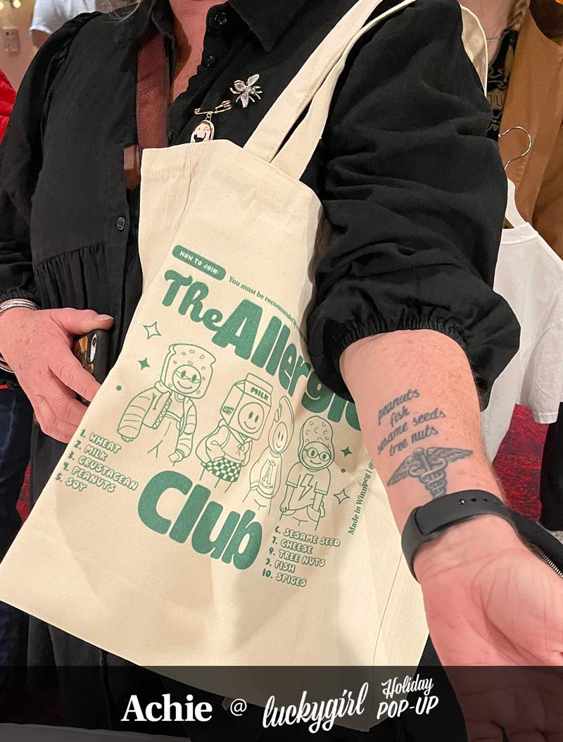 The Allergic Club (Green) Tote Bag