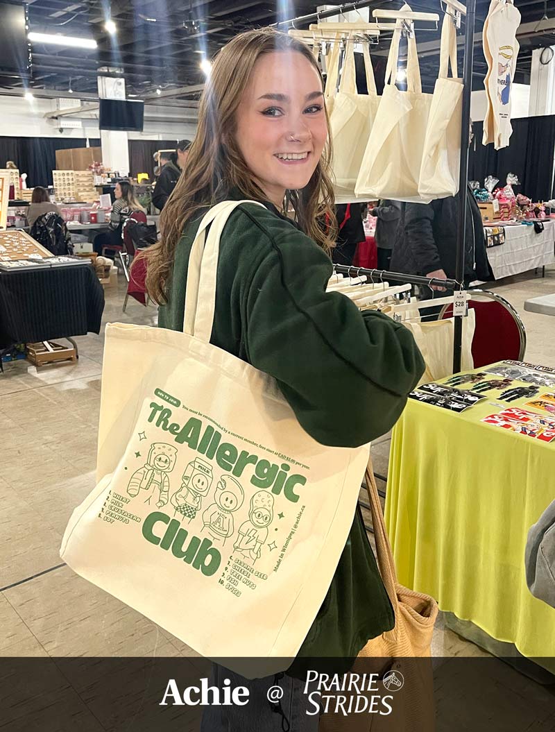 The Allergic Club (Green) Tote Bag