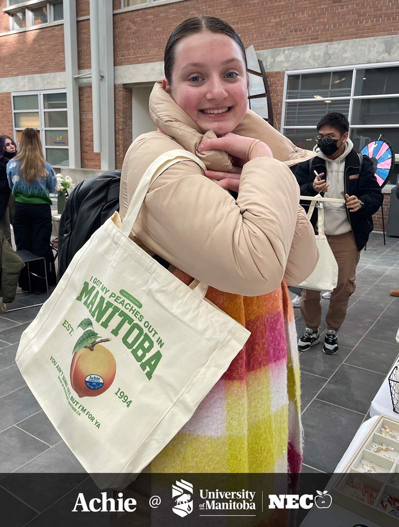 I Got My Peaches Out In Manitoba Tote Bag