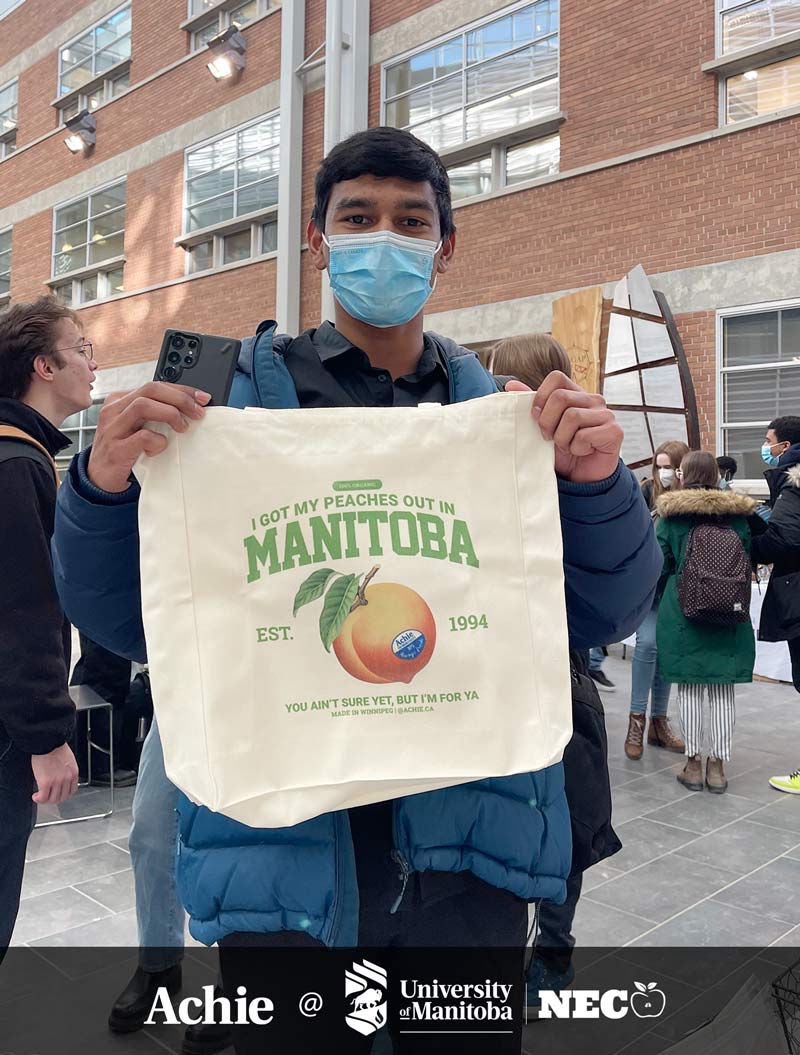 I Got My Peaches Out In Manitoba Tote Bag