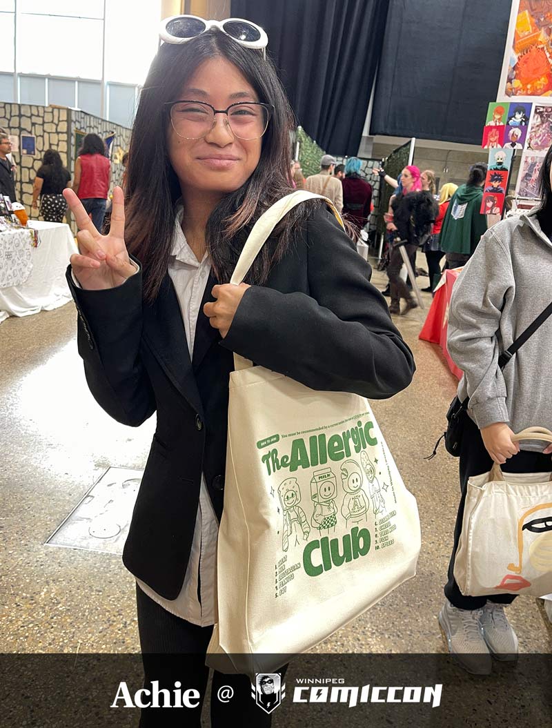 The Allergic Club (Green) Tote Bag