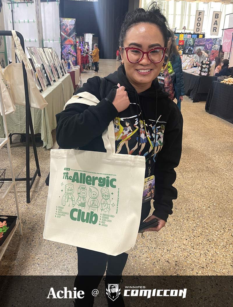 The Allergic Club (Green) Tote Bag