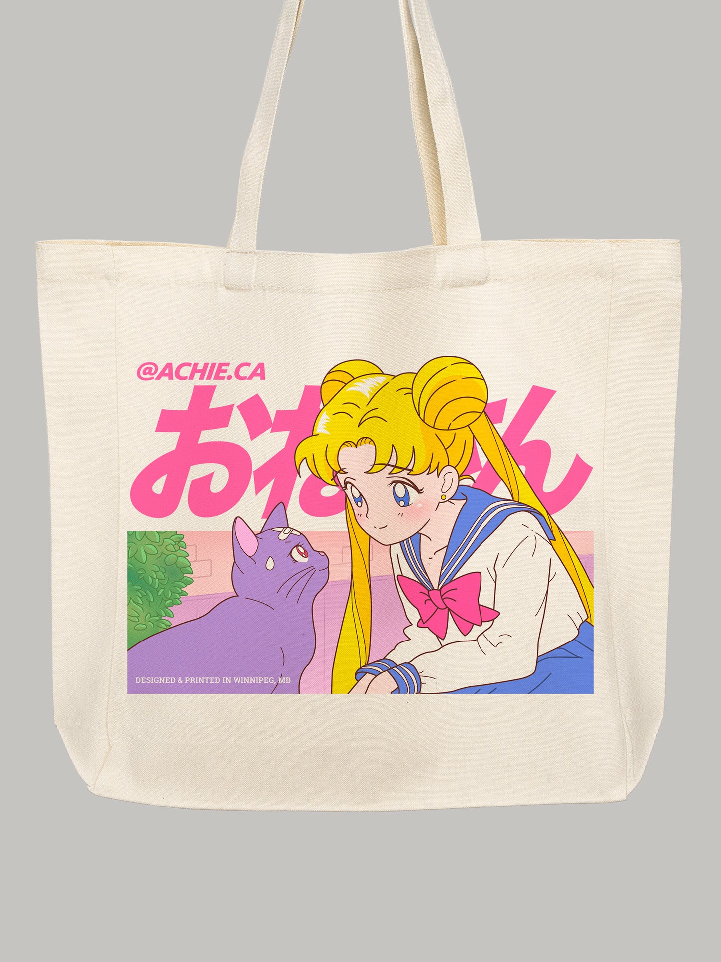 Girl with a Cat Tote Bag