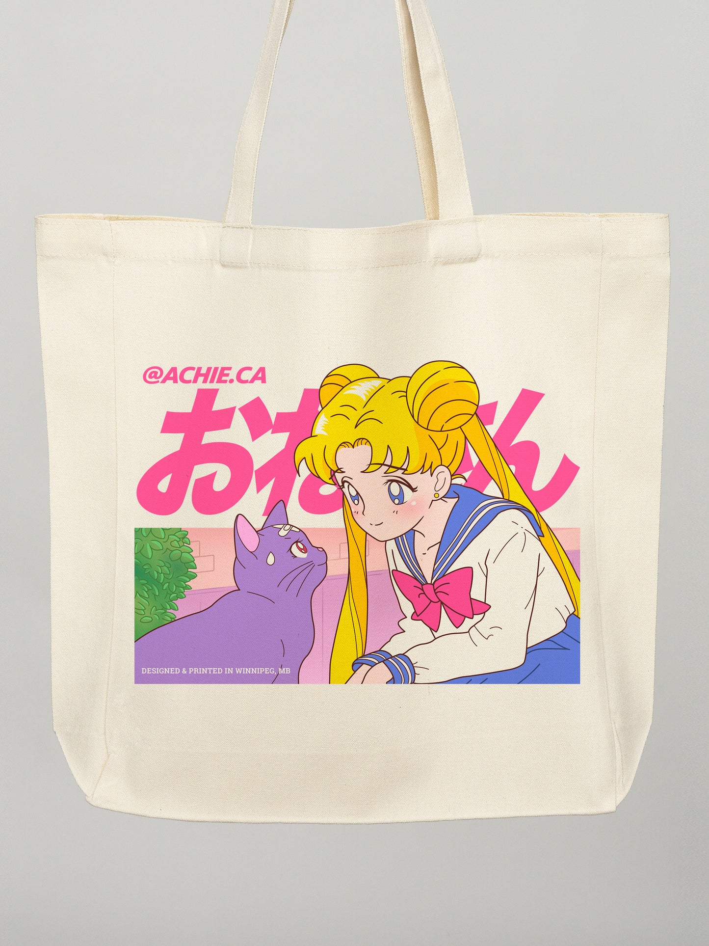 Girl with a Cat tote bag