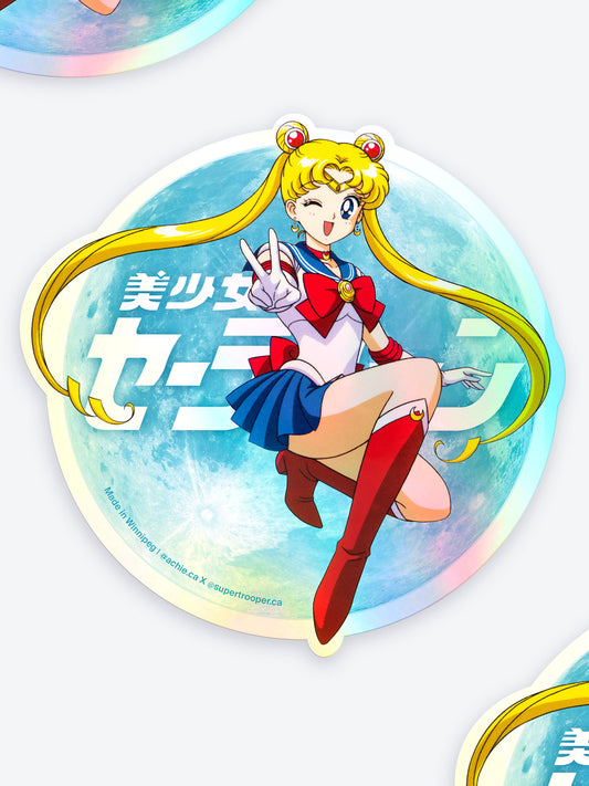 Sailor M in Moon Vinyl Sticker