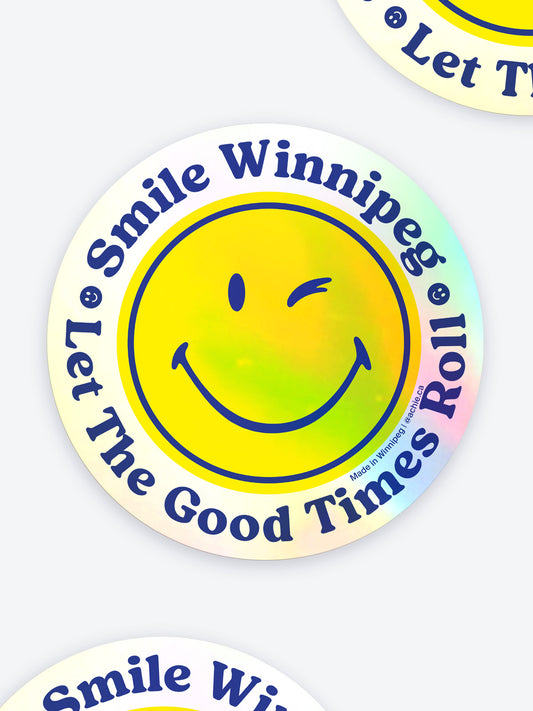 Smile Winnipeg Vinyl Sticker