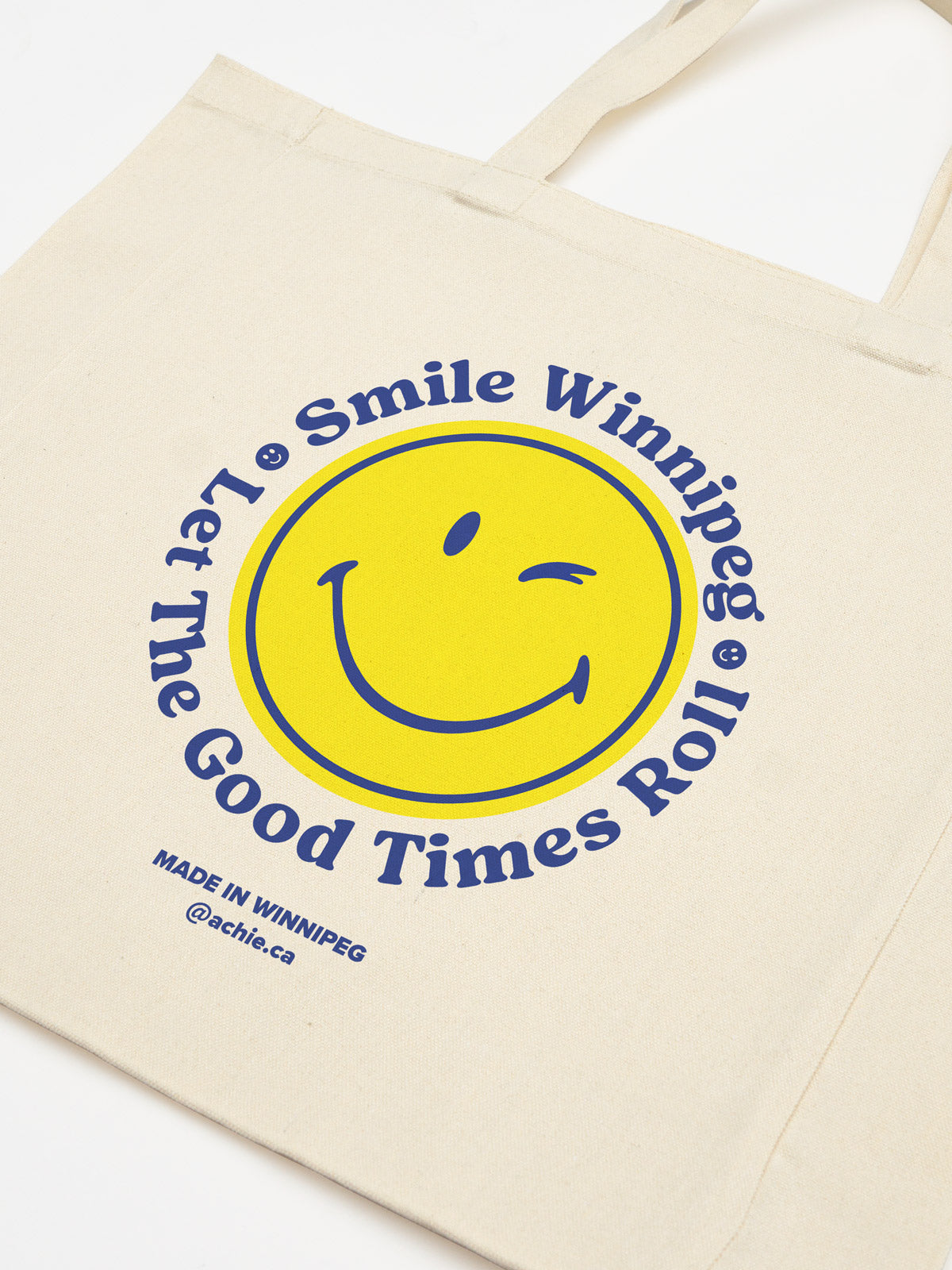 Smile Winnipeg Tote Bag