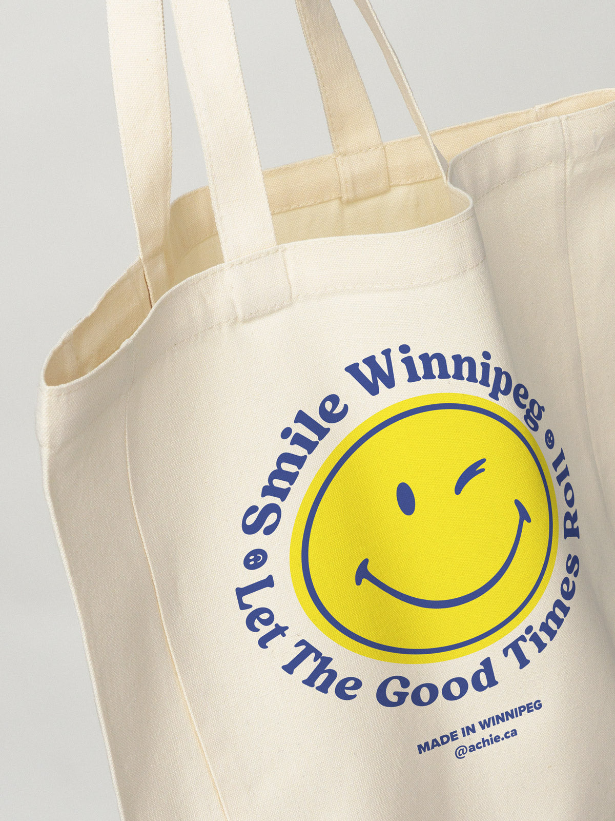 Smile Winnipeg Tote Bag