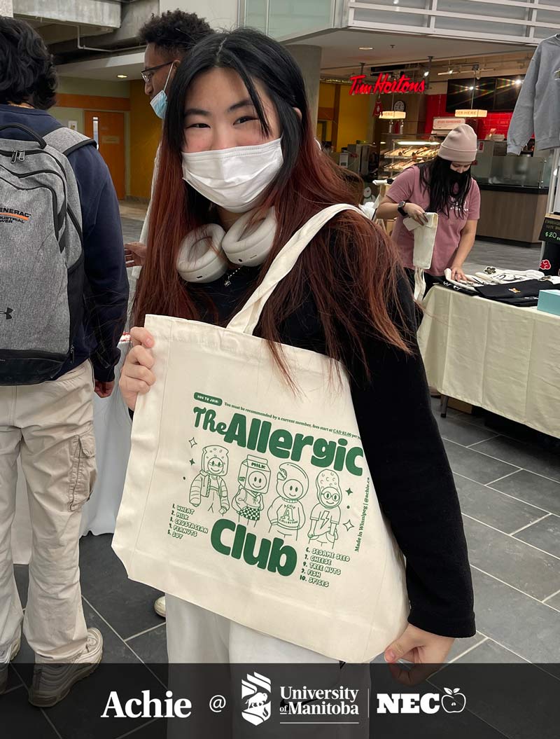 The Allergic Club (Green) Tote Bag