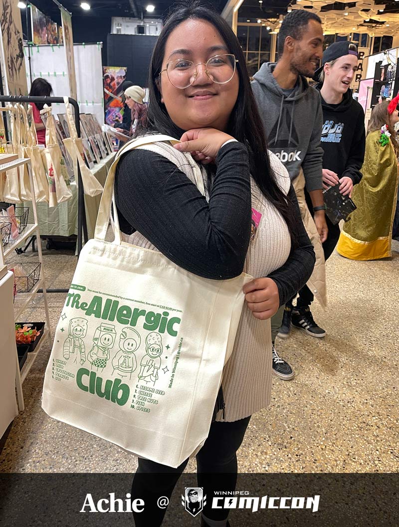 The Allergic Club (Green) Tote Bag